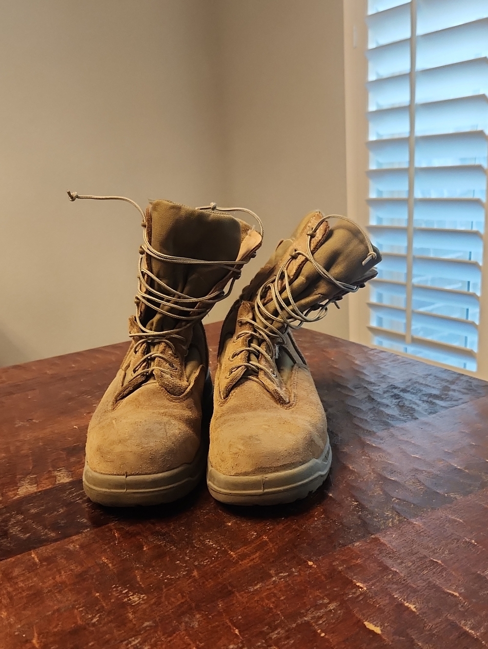 Belleville 550ST Men's Rugged Tactical Boots in Tan Suede